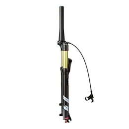 QHYXT Spares Aluminum Alloy Shock Suspension Fork, 26 / 27, 5 / 29 Inch MTB Air Fork with Rebound Adjustment Cone Tube Travel 140mm QR 9mm