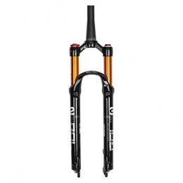 Amberzcy Spares Amberzcy Mountain Bike Front Fork, MTB Air Fork Suspension Rebound Adjustment Off Road Aluminum Alloy Riser Travel 100mm 26 / 27.5 / 29 Inch (Design : B, Size : 26inch)