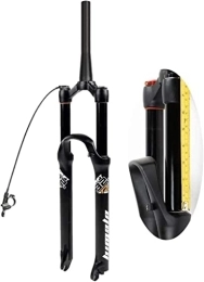 Amdieu Mountain Bike Fork Amdieu Bicycle Suspension Air Front Forks, 26 / 27.5 / 29 Inch MTB Fork Rebound Travel 160mm For XC Offroad, Mountain Bike, Downhill Cycling Accessories (Color : Tapered Remote Lock, Size : 27.5inch)