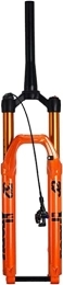 Amdieu Spares Amdieu MTB Bicycle Fork, 27.5 / 29In Thru Axle Suspension Fork with 28.6 mm Conical Tube Damping 120 mm Suspension Travel Accessories (Color : Orange, Size : 27.5inch)