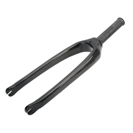 AMONIDA Carbon Fiber Front Fork, 4.76 Inch Stable Mountain Bike Front Fork, 20 Inch Top Tube for 28.6mm Straight Tube Folding Bike