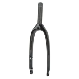 AMONIDA Spares AMONIDA Carbon Fiber Front Fork, Lightweight High Strength 20in 3K Light Mountain Bike Fork for 28.6mm Straight Tube Folding Bike