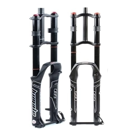 Asiacreate Spares Asiacreate 26 / 27.5 / 29 Air MTB Suspension Fork 1 / 1-8'' Straight Tube 28.6mm 15mm×100mm Axle 130mm Travel Mountain Bike Forks Rebound Adjust for AM FR (Color : Black, Size : 27.5inch)