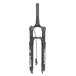 Asiacreate Mountain Bike Fork Asiacreate 26 / 27.5 / 29 Inch Air Suspension Fork 100mm Travel QR 9mm Thru Axle 15 * 100mm MTB Air Fork Remote Lockout Straight / Tapered Steerer Mountain Bike Front Forks (Color : 26''1-1 / 2, Size : THRU)