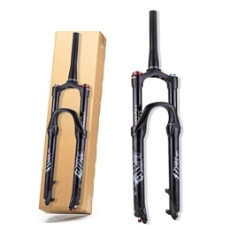 Asiacreate Mountain Bike Fork Asiacreate 26 27.5 In 1-1 / 2 MTB Suspension Air Fork 120mm Travel Tapered Mountain Bike Forks Crown Lockout 9 * 100mm QR Rebound Adjust Bicycle Front Fork