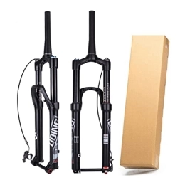 Asiacreate Mountain Bike Fork Asiacreate 26 / 27.5 Inch MTB Air Suspension Fork Rebound Adjust 1 1 / 2 Tapered Tube Thru Axle 110mm Air Fork Remote Lockout Mountain Bike Front Forks Travel 140mm
