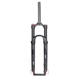 Asiacreate Spares Asiacreate 26 27.5 Inch MTB Suspension Forks Double Air Chamber Adjustable Damping Air Fork 1-1 / 8" 100mm Travel QR Mountain Bicycle Front Fork For Disc Brake Bike (Color : Black, Size : 26'')