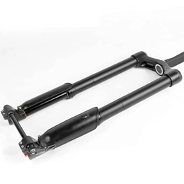 Asiacreate Spares Asiacreate 26x5.0 Inch E-Bike Snow Bike Fork Straight / Tapered Tube 150mm* 15mm Axle Mountain Bike Air Suspension Fork Downhill Disc Brake MTB Bicycle Fork (Color : 26'' Black, Size : One shoulder)