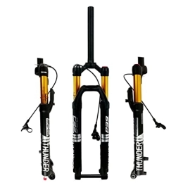 Asiacreate Mountain Bike Fork Asiacreate 27.5 / 29 Inch MTB Suspension Fork 100mm Travel 1-1 / 8" Straight Mountain Bike Air Fork Rebound Adjust 15mm×100mm Thru Axle Manual / Remote Lockout Front Fork (Color : Silver, Size : 27.5''HL)