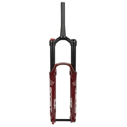 Asiacreate Mountain Bike Fork Asiacreate 27.5 / 29" Mountain Bike Air Fork 1-1 / 2'' Tapered Tube Thru Axle 15mm Bike Air Suspension Fork Travel 160mm HL DH MTB Suspension Front Fork Disc Brake AM / TRAIL (Color : Red, Size : 27.5inch)