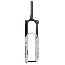 Asiacreate Spares Asiacreate 27.5 / 29" Mountain Bike Air Fork 1-1 / 2'' Tapered Tube Thru Axle 15mm Bike Air Suspension Fork Travel 160mm HL DH MTB Suspension Front Fork Disc Brake AM / TRAIL (Color : White, Size : 29inch)