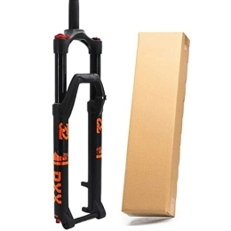 Asiacreate Mountain Bike Fork Asiacreate 27.5 / 29in MTB Bicycle Suspension Fork 1-1 / 8" Thru Axle 15 Mm Air Front Fork HL Rebound Adjustment Disc Brake Bicycle Air Forks (Color : Black, Size : 27.5)