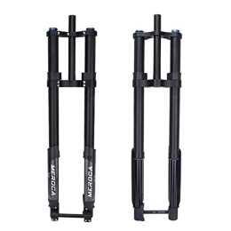 Asiacreate Spares Asiacreate Fat Fork 26" 27.5" 29" MTB Suspension Fork 1-1 / 8" DH Double Shoulder Thru Axle 15mm Damping Rebound Air Fork Manual Lockout Travel 200mm