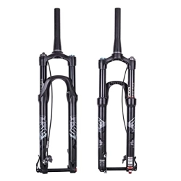 Asiacreate Mountain Bike Fork Asiacreate MTB Air Fork 29 Inch Remote Lockout Mountain Bike Suspension Forks 120mm Travel 28.6mm Tapered Tube Thru Axle 15x100mm Front Fork Magnesium Aluminum Alloy