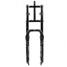 Auoiuoy Mountain Bike Fork Auoiuoy 26 inch suspension fork, suspension fork, shoulder controlled, shock absorbing air fork, 15 mm shaft design, Black-26inch