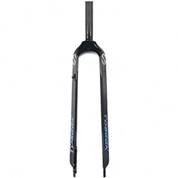 Auoiuoy Mountain Bike Fork Auoiuoy Bicycle fork, carbon fiber cycling suspension forks, road mountain cycling suspension fork, Black-26inch