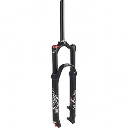 Auoiuoy Spares Auoiuoy Bicycle Fork Suspension Fork 26 / 27.5 / 29 Inch, 1-1 / 8" Straight Alloy, Manual Lockout Mtb Air Forks - Black, A-26 / 27.5 / 29