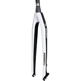 Auoiuoy Mountain Bike Fork Auoiuoy Bicycle Front Fork, 26 / 27.5 / 29 Inch Full Carbon Fiber MTB Bike Rigid Fork, Ultralight Bicycle Front Fork Disc Brake, C-26inch