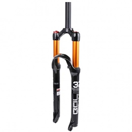 Auoiuoy Mountain Bike Fork Auoiuoy Mountain Bike Suspension Fork, Bicycle Air Fork 26 / 27.5 / 29inch Mountain Bike Fork Air Fork Accessories, Straight Manual, Shoulder control B-27.5 inch