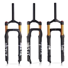 B Bolany Mountain Bike Fork B Bolany 26 inch Mountain Bike Air Fork, Travel 120mm Straight Tube MTB Suspension Forks Manual Lockout, 1-1 / 8 Threadless Bicycle Front Fork fit Snow / Beach / XC 4.0 Tire