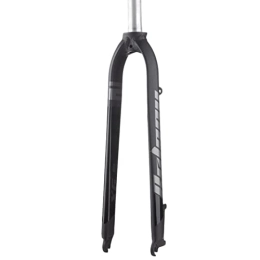 Baoblaze MTB Bike Rigid Fork 26/27.5/29" 28.6mm Threadless Straight Tube, Black grey