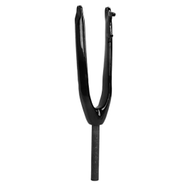 Bediffer Mountain Bike Fork Bediffer Bike Fork, Stable Mountain Bike Fork 24inch Shock Absorption Sturdy for Bicycle Accessories(3K Glossy)