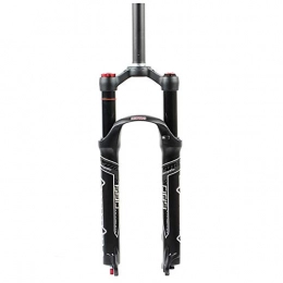 BESTSL Mountain Bike Fork BESTSL 26 / 27.5 / 29 Inch Bicycle Front Fork MTB Air Suspension Fork with Damping Adjustment for Mountain Bike Travel 100mm, Straight Hand, 29