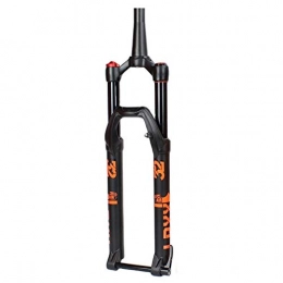 BESTSL Mountain Bike Fork BESTSL Mountain Bike Suspension Forks Ultralight Aluminum Alloy Bicycle Front fork MTB Air Suspension Fork with Damping Adjustment Thru Axle, Tapered Manual(A), 27.5