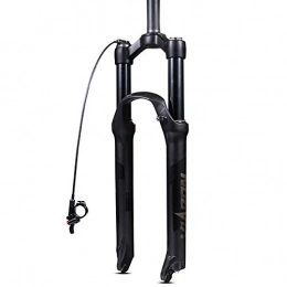 BESTSL Spares BESTSL MTB Suspension Fork, 26 / 27.5 / 29"Mountain Bike Front Fork Bicycle Shock Absorber Air Fork with Damping Adjustment 9mmQR, 29"-Black-Straight-Remote
