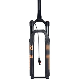 Flyafish Mountain Bike Fork Bicycle Air Fork Mountain Bike Cone Tube Front Fork Damping Rebound 27.5 29 Inch Air Pressure 100 * 15mm Barrel Shaft fit Mountain Bike (Color : Black, Size : 27.5inch)