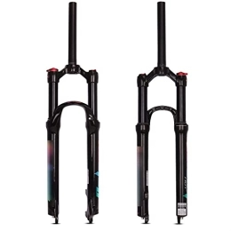 Flyafish Mountain Bike Fork Bicycle Air Fork Suspension Air Fork MTB Bicycle Air Fork 26 / 27.5 / 29 Inch Aluminum Alloy Air Straight Quick Release Forks For Bicycle Accessories fit Mountain Bike ( Color : 27.5 Straight Manual )