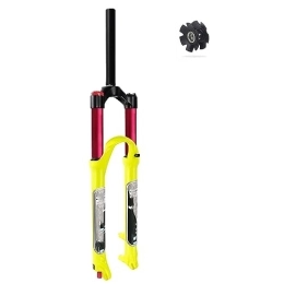 MabsSi Mountain Bike Fork Bicycle Air Front Fork 26 / 27.5 / 29 Inch, Damping Adjustment Straight / Tapered Tube Mountain Bike MTB Suspension Fork Travel 140mm(Size:27.5 INCH, Color:TAPERED MANUAL LOCK)