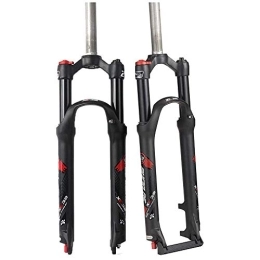 SEESEE.U Mountain Bike Fork Bicycle Fork 26 27.5 29Inch Mountain Bike Fork, Mtb Suspension Forks, Bicycle Forks 100Mm Travel 1-1 / 8 Rebound Adjust, Durable Aluminum Alloy Front Fork Straight Tube Threadless Fit Mountain / Road Bi