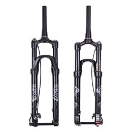 lifebea Spares Bicycle Fork 29 Cone Barrel Axis Control Mountain Bike Front Fork Magnesium Alloy Air Fork Lockable Shock-Absorbing Front Fork
