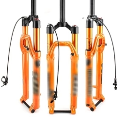 qidongshimaohuacegongqiyouxiangongsi Spares Bicycle fork Air MTB Suspension Fork Pneumatic Front Fork Mountain Bike 26 27.5 29 Inch (Color : 27.5 remote control Orange)