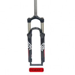 Bicycle fork Mountain bike fork 26 inch 27.5 inch aluminum alloy suspension fork mechanical fork bicycle fork mount bracket (Color : Black/Red Standard, Size : 27.5)