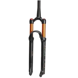 SEESEE.U Mountain Bike Fork Bicycle Fork Mountain Bike Front Suspension Fork Mountain Bike Suspension Fork 26 27.5 29 Inch Air Fork Cone Tube 1-1 / 2" Bicycle Qr Hand Control Remote Control Travel 100Mm 1680G Mtb, Black, 26 Inch