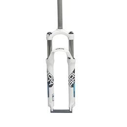 PZAMA Mountain Bike Fork Bicycle Fork Mountain Road Bike Front Fork Aluminium Alloy MTB Shock Fork 26 / 27.5 / 29 Inch Cycling Parts Bike Accessories (White, 27.5)