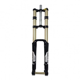 lifebea Mountain Bike Fork Bicycle Fork MTB Air Fork 680DH Downhill MTB Mountain Bike Fork Suspension Damping Bicycle Fork Black White Gold Golden (Color : Black 680DH)