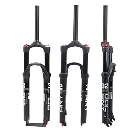 qidongshimaohuacegongqiyouxiangongsi Spares Bicycle fork MTB Shock-absorbing Front Fork Bicycle Fork Aluminum Alloy Double Shoulder Double Air Chamber Suspension 26 / 27.5 / 29 Inch MTB 100mm Bike Fork (Color : Red)
