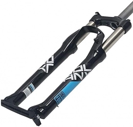 FCXBQ Mountain Bike Fork Bicycle Front Fork 26 27.5 29 Inch Suspension Fork for Mountain Bike Downhill Fork Steel Pneumatic Fork for Mountain Bike (Color: Blue, Size: 26inch)