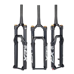 TISORT Mountain Bike Fork Bicycle Front Fork 27.5 / 29" MTB Fork 140mm Travel 1-1 / 2" Straight Mountain Bike Fork Rebound Adjustment 15x110mm Axle Manual Lockout (Size : 27.5")