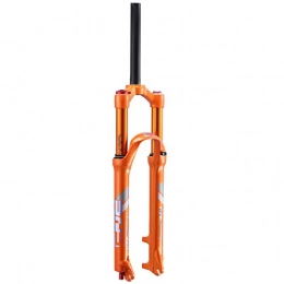 TYXTYX Mountain Bike Fork Bicycle MTB Front Fork 26 27.5 inch Orange, Travel 120mm Straight 1-1 / 8" Manual Lockout Suspension Fork for Mountain Bike