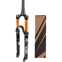 Auoiuoy Mountain Bike Fork Bicycle MTB Suspension Fork 26 / 27.5 / 29 Inches, Straight Tube 1-1 / 8"Shock Absorber Mountain Forks Air Travel 120mm, A-27.5inch