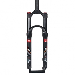 BSLBBZY Mountain Bike Fork Bicycle Suspension Fork 26 / 27.5 / 29inch Mountain Bike Air Fork Suspension Shoulder Control Aluminum Alloy Travel: 120mm Ultra-lightweight MTB Front Fork (Color : BLACK, Size : 29INCH)