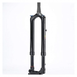 anxia Spares Bicycle suspension fork 26 v brake Bicycle Carbon Fork MTB Mountain Bike Fork Air 27.5 29" RS1 ACS Solo 15MM*100 Predictive Steering Suspension Oil and Gas Fork (Color : 29 inch Black)