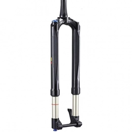 anxia Mountain Bike Fork Bicycle suspension fork 26 v brake MTB Carbon Bicycle Fork Mountain Bike Fork 27.5 29er RS1 ACS Solo Air 100 * 15MM Predictive Steering Suspension Oil and Gas Fork (Color : 27.5inch Black)