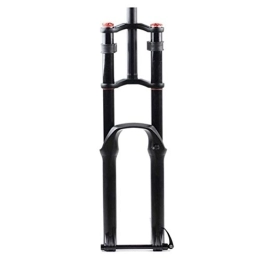 TYXTYX Mountain Bike Fork Bicycle Suspension Fork for Mountain Bike 26 / 27.5 / 29" Double Shoulder Hydraulic Rappelling Damping Disc Brake DH / AM / FR 1-1 / 8" Travel 130mm
