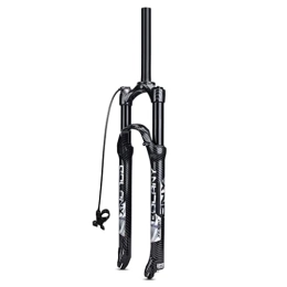 MabsSi Mountain Bike Fork Bike Air Forks 27.5 / 29inch Magnesium Alloy Carbon Pattern, 1-1 / 8 Disc Brake Manual / Remote Lockout MTB Suspension Fork 9mm QR(Size:29 INCH, Color:STRAIGHT REMOTE LOCKOUT)