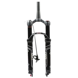 SuIcra Spares Bike Air Suspension Fork, 26 / 27.5 / 29, Remote Lockout, Travel 100mm, Rebound Adjust Tapered Tube 28.6mm QR 9mm For Mountain Bike (Size : 27.5in)